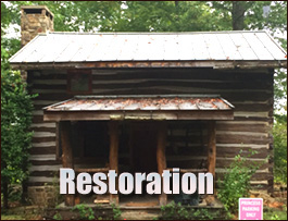 Historic Log Cabin Restoration  Courtland, Alabama